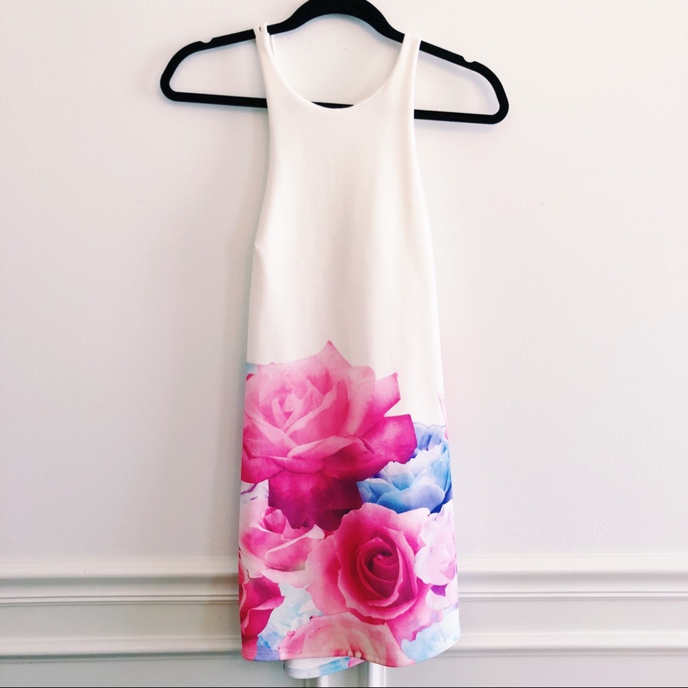 TOBI | Pink Floral Mini Dress Size Small